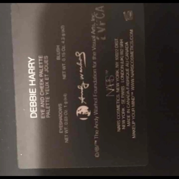 New NARS Debbie Harry Eye & Cheek Palette! - Picture 3 of 5